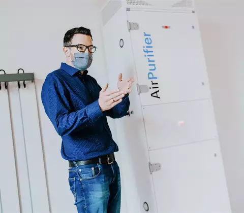 Referenz Airpurifier Schule