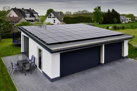 PV-Anlage im Einbauszustand