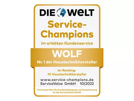 WOLF Service-Champion Goldsiegel 