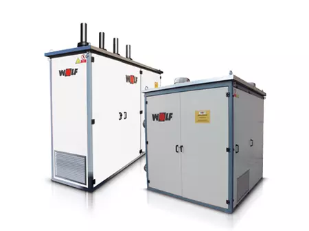Generación de calor WOLF. Unidad compacta de generación de calor con accesorios de serie y potencia térmica de hasta 4000kW